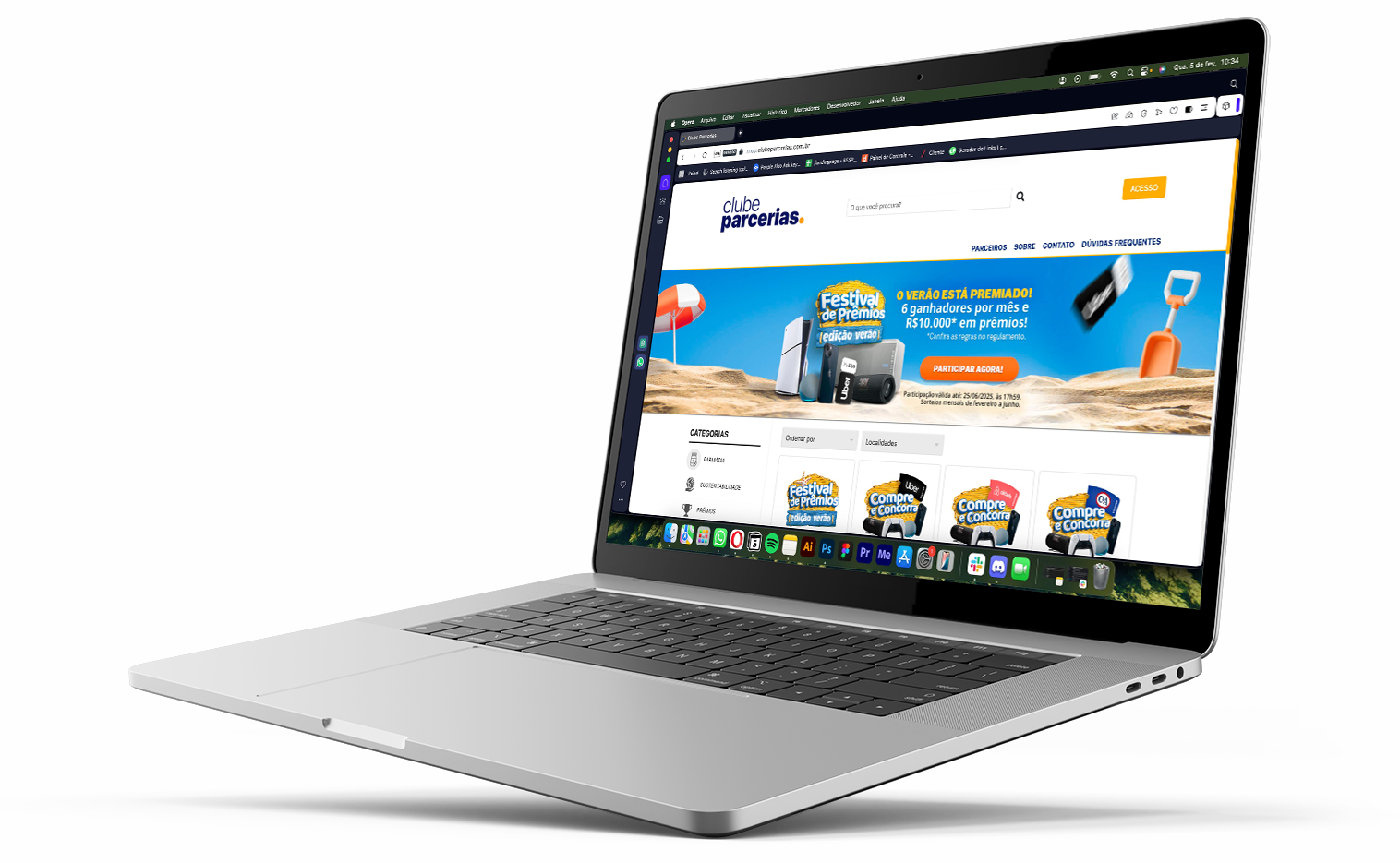 Clube de Parcerias — acesso digital